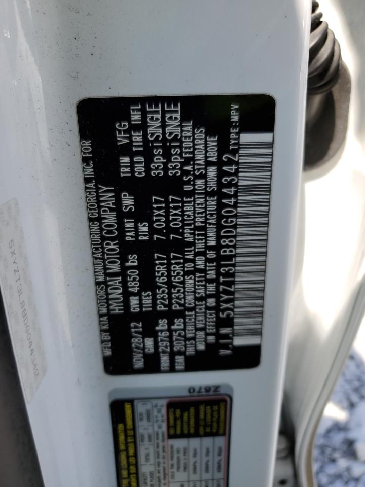 2013 Hyundai Santa Fe Sport VIN: 5XYZT3LB8DG044342 Lot: 81672765