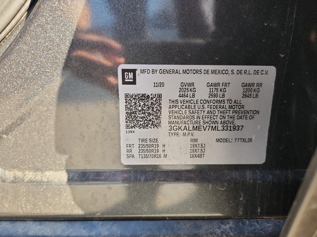 2021 GMC Terrain Sle VIN: 3GKALMEV7ML331937 Lot: 80278055