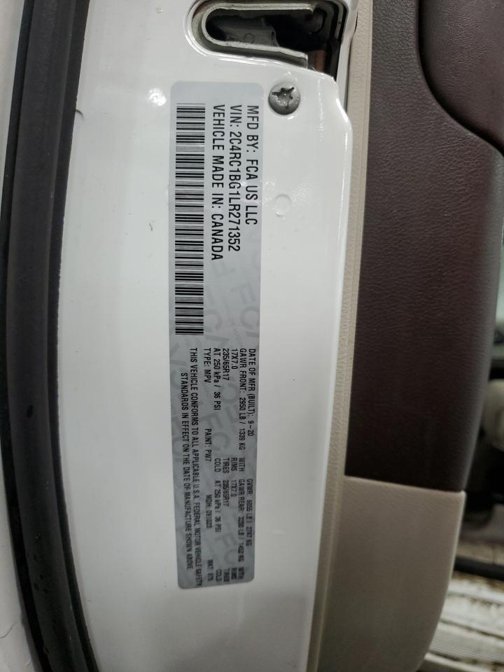 2020 Chrysler Pacifica Touring L VIN: 2C4RC1BG1LR271352 Lot: 72043805