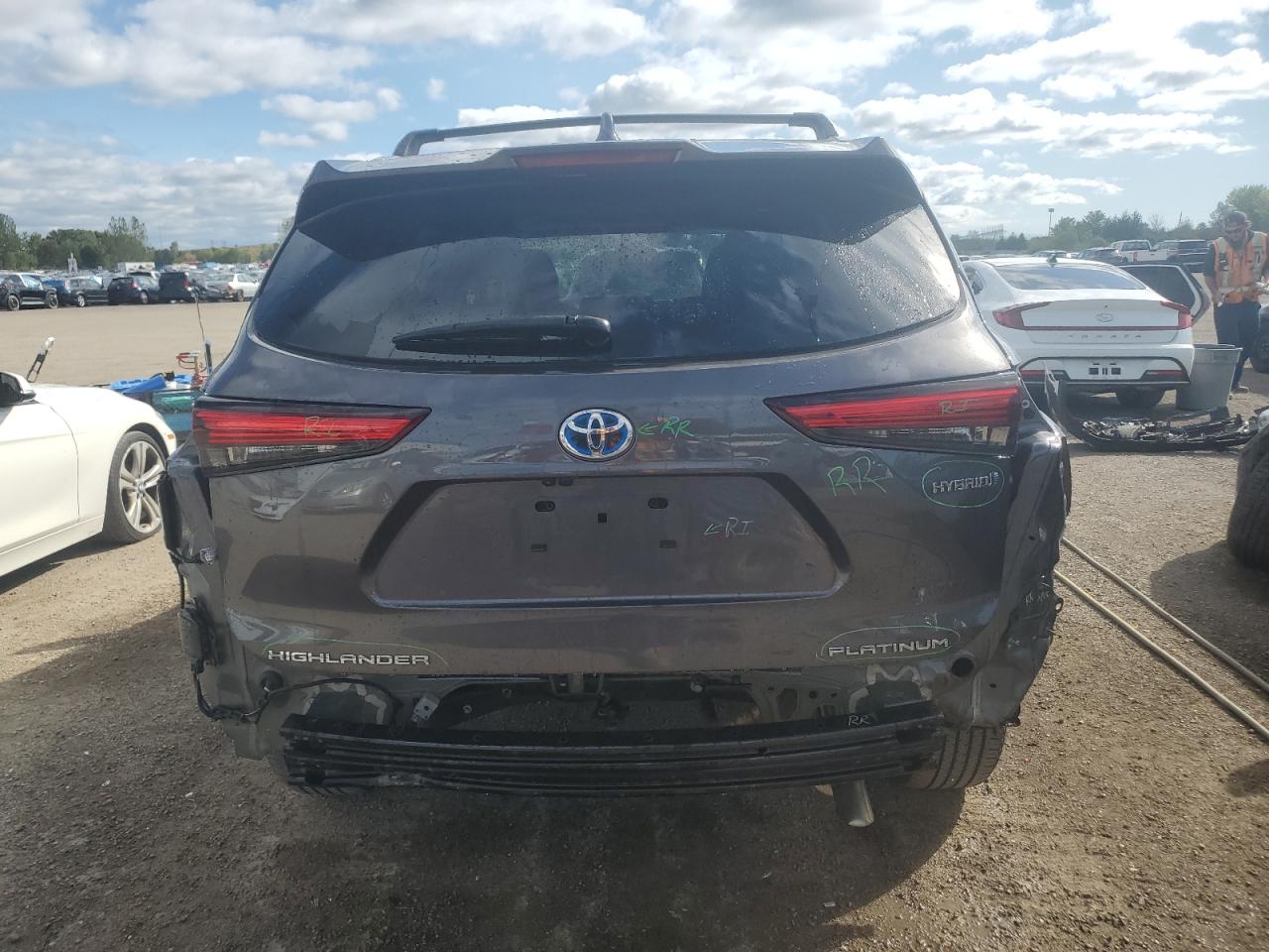 2022 Toyota Highlander Hybrid Platinum VIN: 5TDEBRCH0NS080880 Lot: 71965295