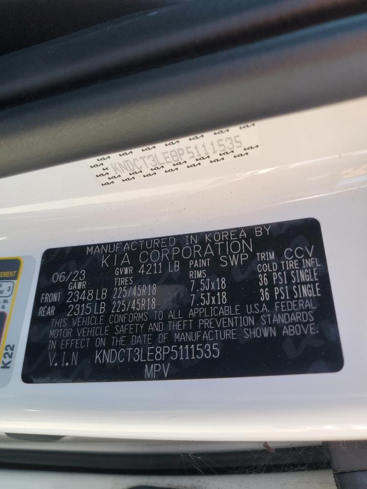2023 Kia Niro Sx VIN: KNDCT3LE8P5111535 Lot: 82134575
