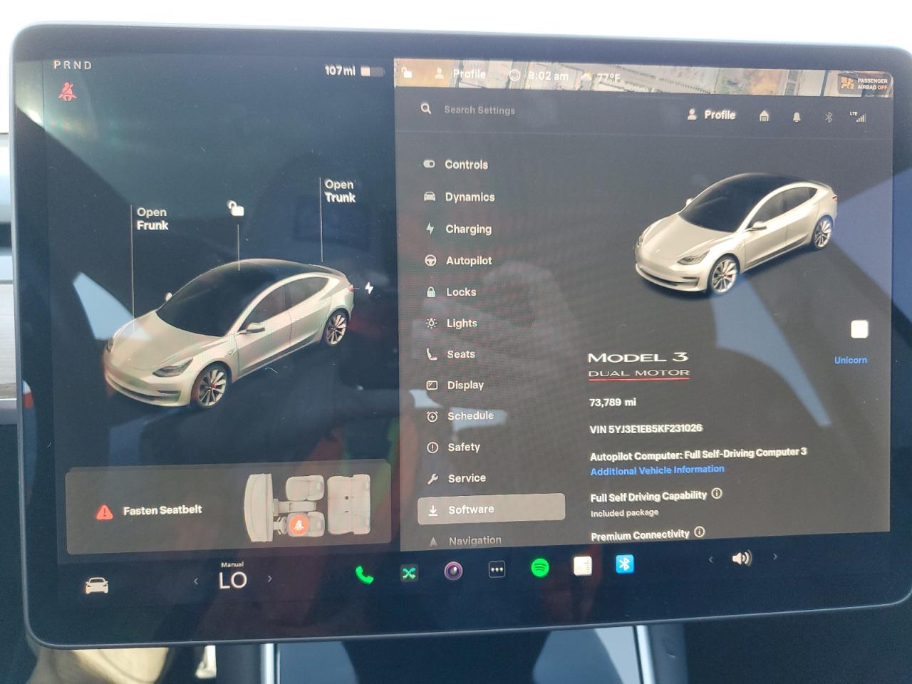 2019 Tesla Model 3 VIN: 5YJ3E1EB5KF231026 Lot: 83800615
