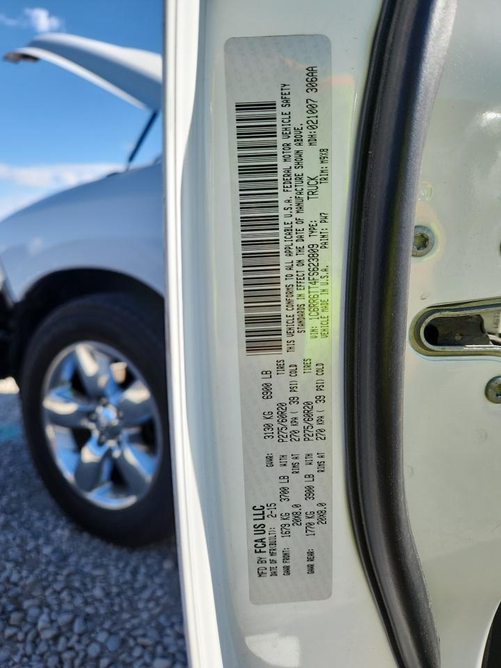 2015 Ram 1500 Slt VIN: 1C6RR6TT4FS623809 Lot: 81282975