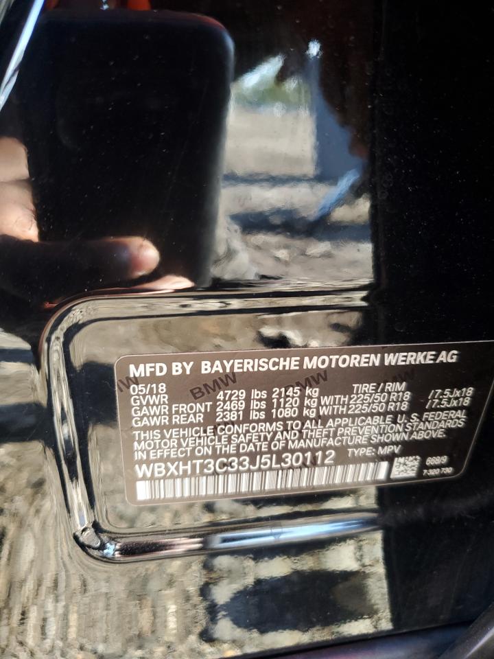 2018 BMW X1 xDrive28I VIN: WBXHT3C33J5L30112 Lot: 84188155