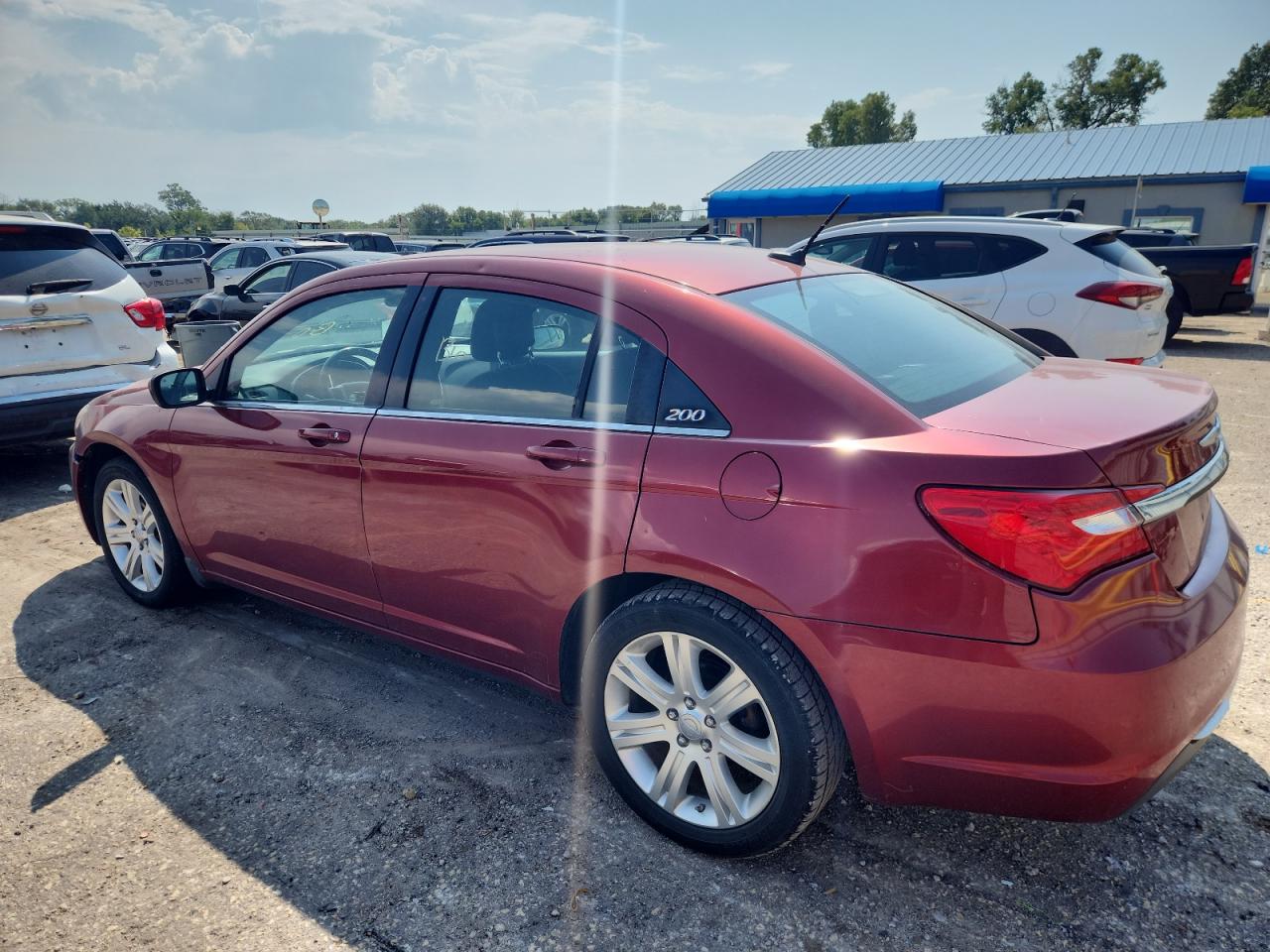 2013 Chrysler 200 Touring red sedan gas 1C3CCBBB5DN515636 photo #3