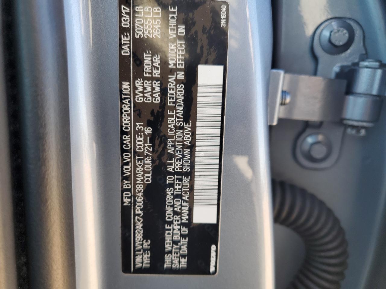 2018 Volvo S90 T5 Momentum VIN: LVY982AK7JP006438 Lot: 71563145