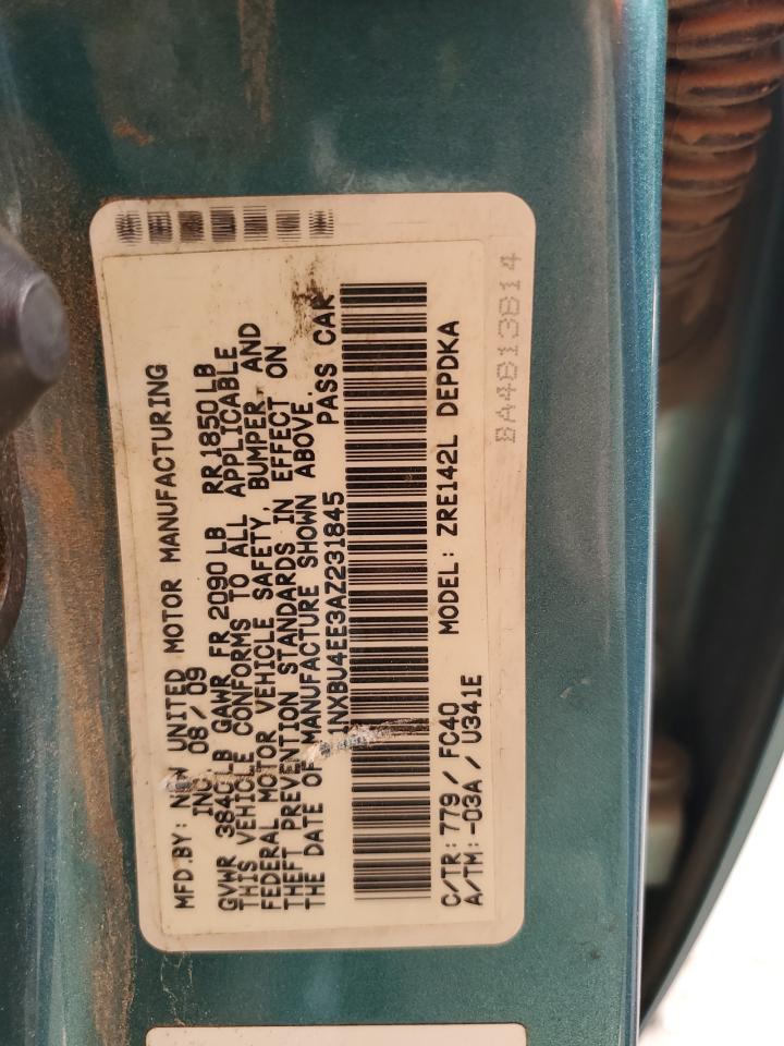 2010 Toyota Corolla Base VIN: 1NXBU4EE3AZ231845 Lot: 80905485