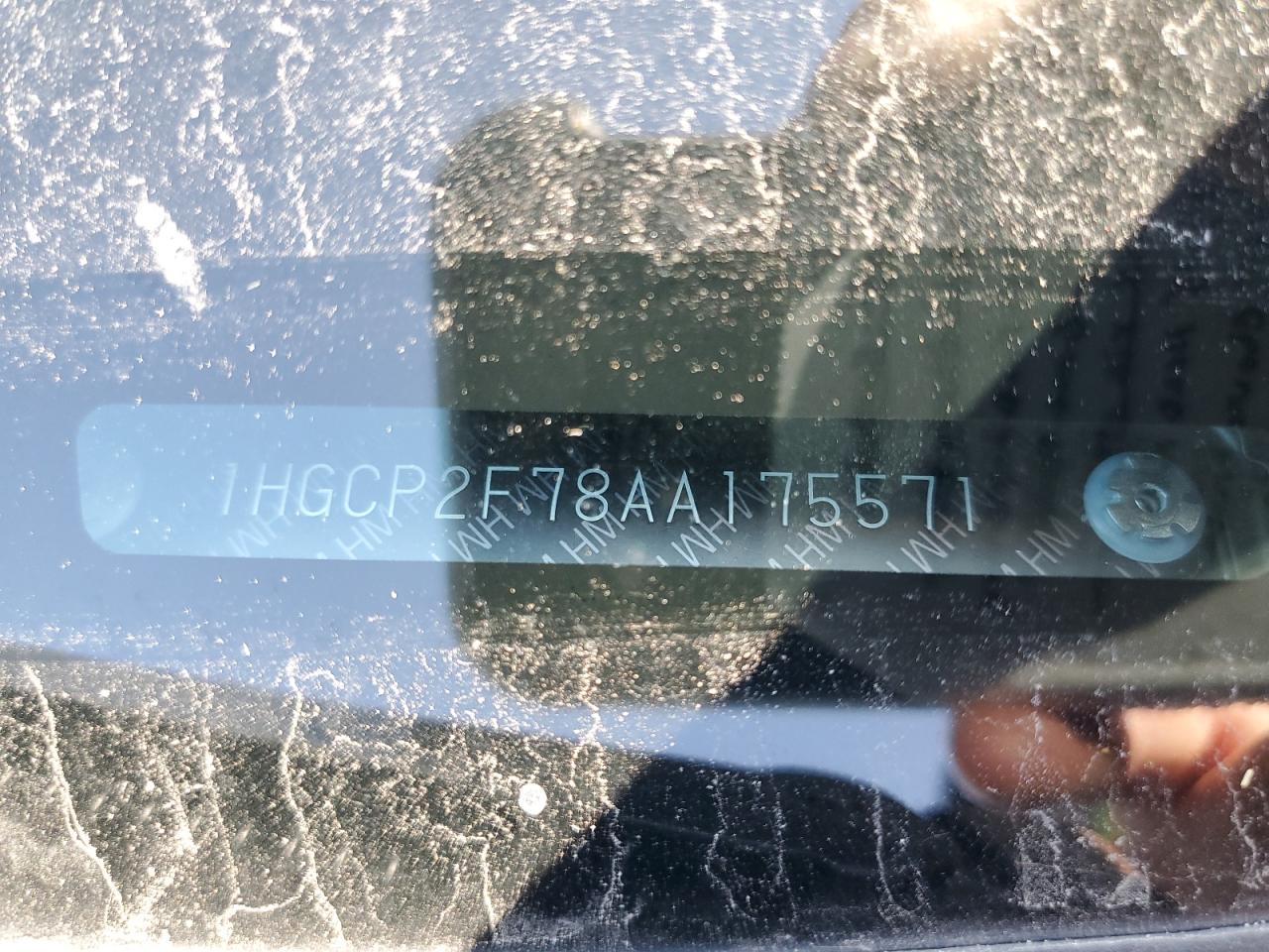 2010 Honda Accord Ex VIN: 1HGCP2F78AA175571 Lot: 81299945