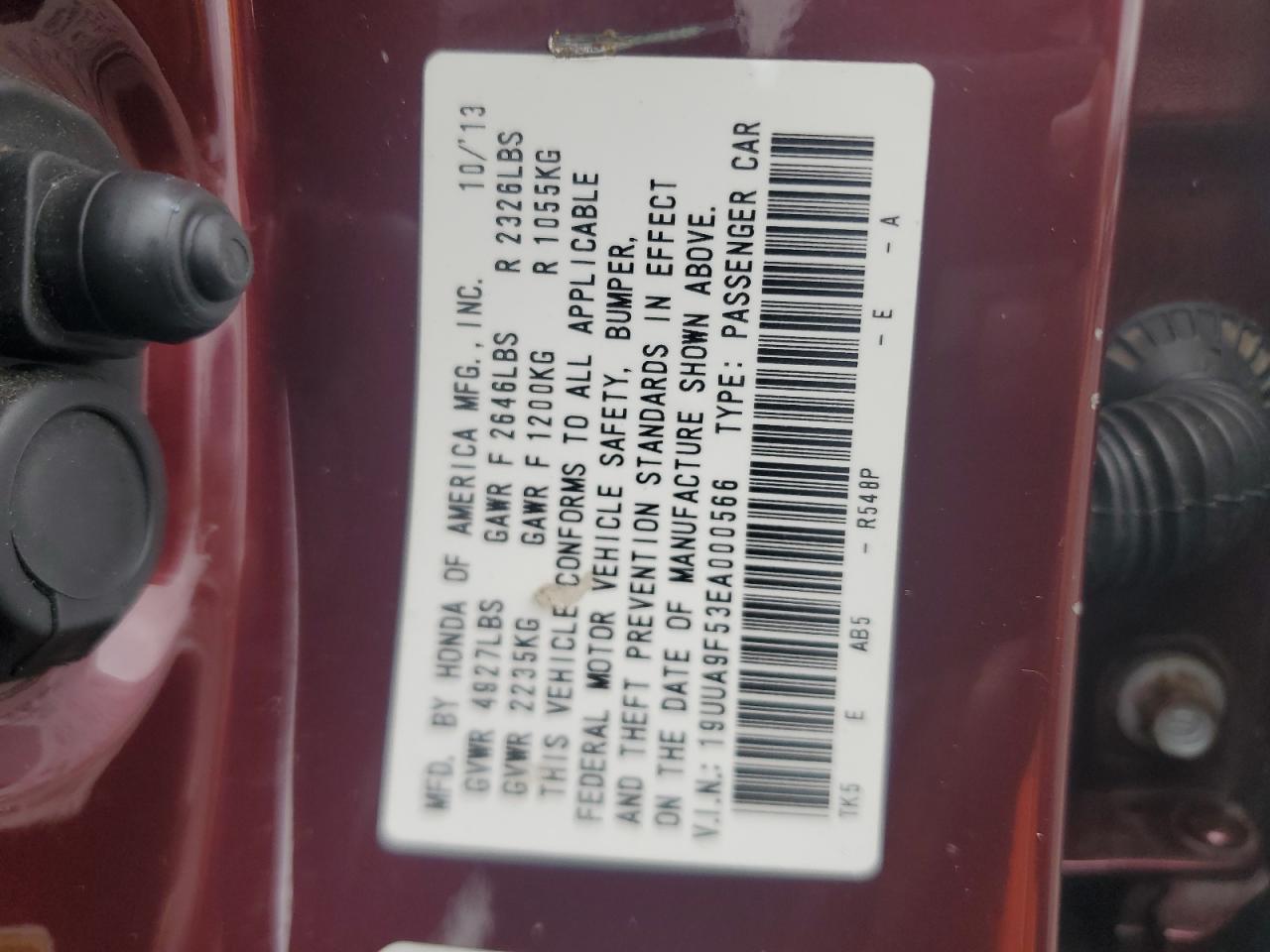 2014 Acura Tl Tech VIN: 19UUA9F53EA000566 Lot: 83966515
