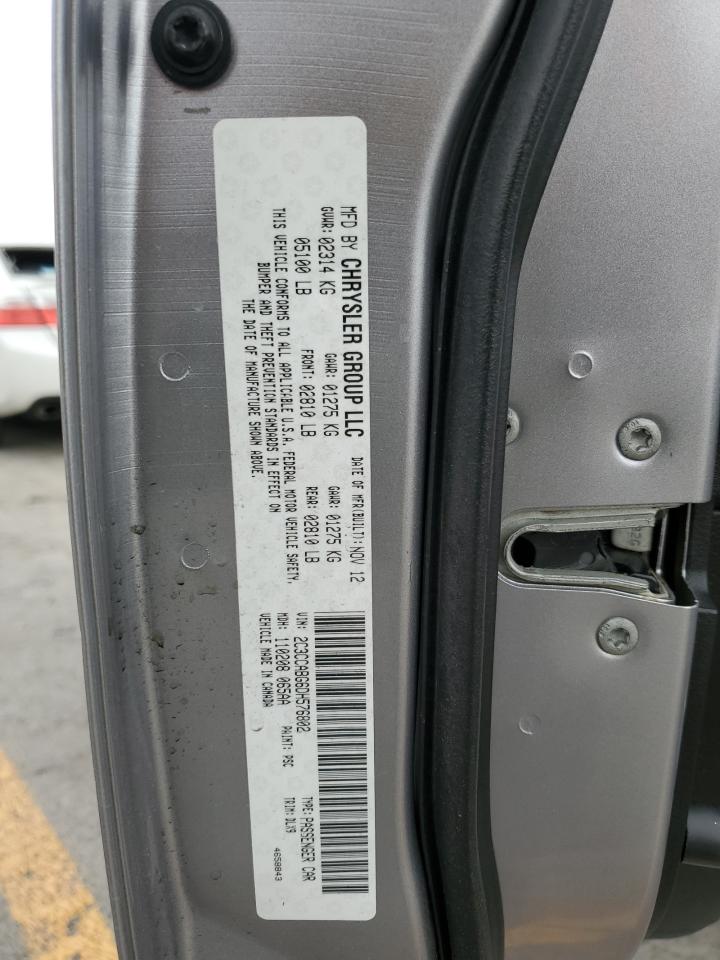 2013 Chrysler 300 S VIN: 2C3CCABG6DH576802 Lot: 81459575