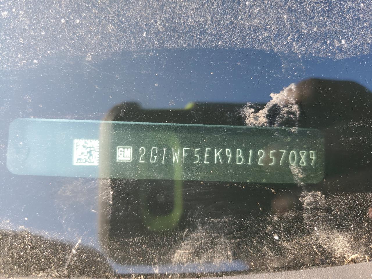 2011 Chevrolet Impala Ls VIN: 2G1WF5EK9B1257089 Lot: 71724105