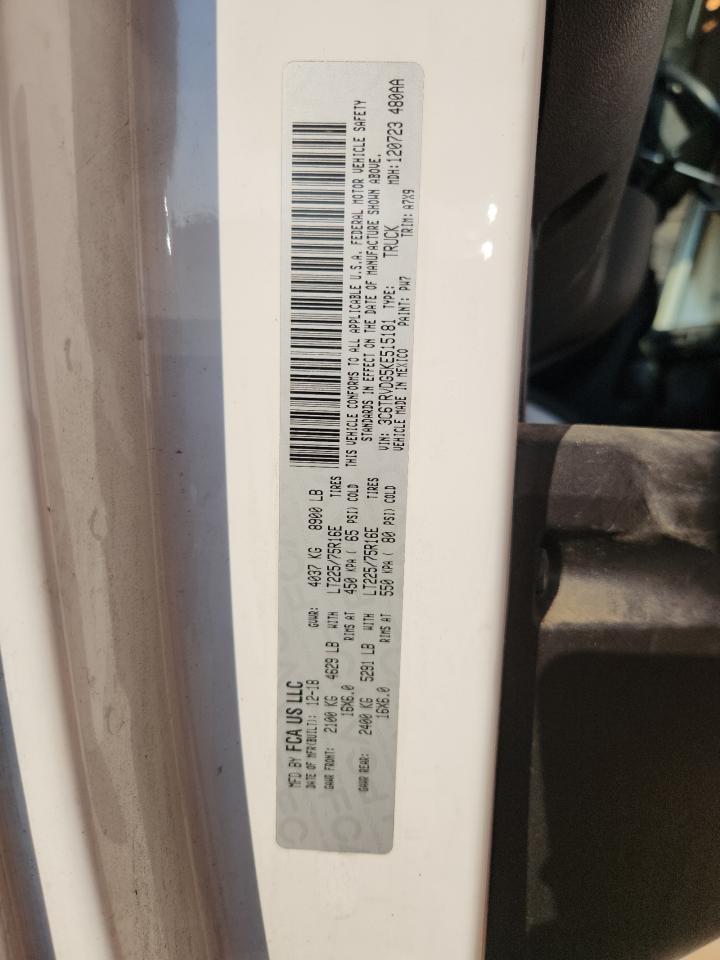 2019 Ram Promaster 2500 2500 High VIN: 3C6TRVDG5KE515181 Lot: 81119065