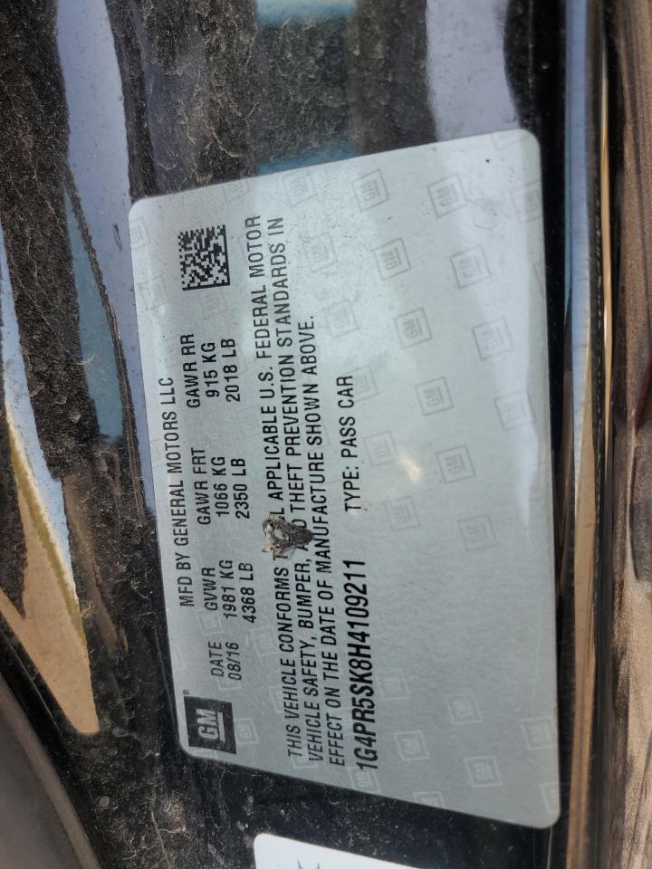 2017 Buick Verano Sport Touring VIN: 1G4PR5SK8H4109211 Lot: 71819355