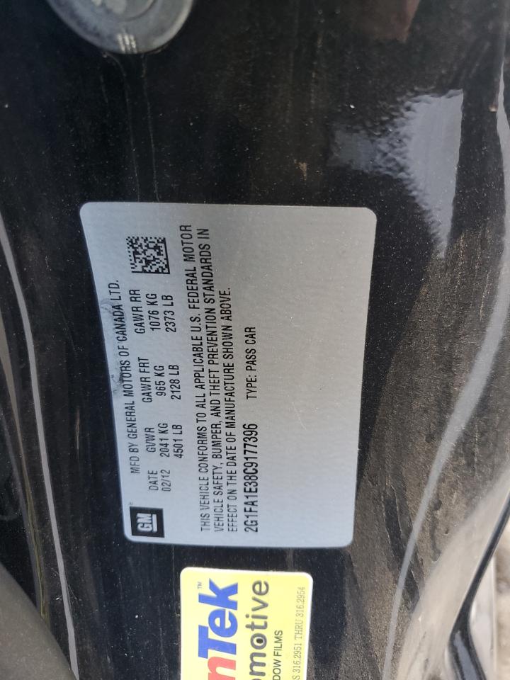 2012 Chevrolet Camaro Ls VIN: 2G1FA1E38C9177396 Lot: 80011235