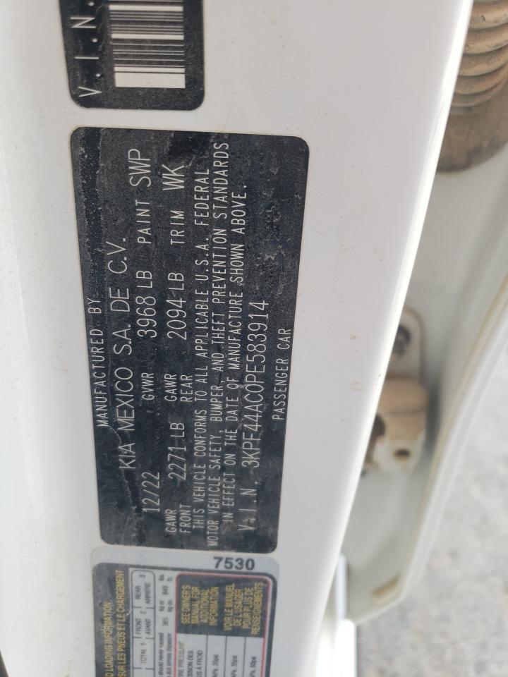 2023 Kia Forte Gt VIN: 3KPF44AC0PE583914 Lot: 84173885