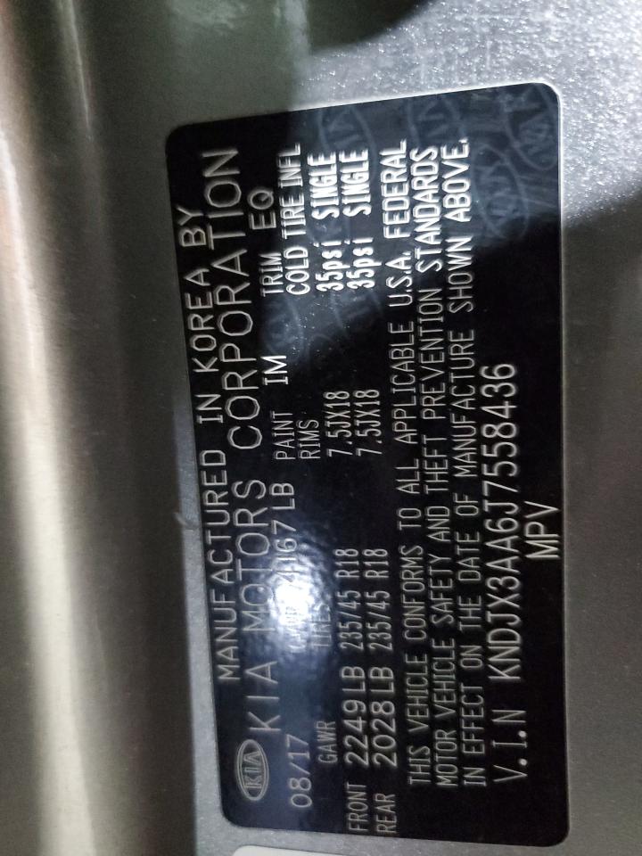 2018 Kia Soul ! VIN: KNDJX3AA6J7558436 Lot: 69813145