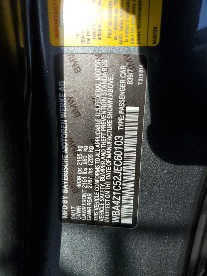 2018 BMW 430I VIN: WBA4Z1C52JEC60103 Lot: 80621255