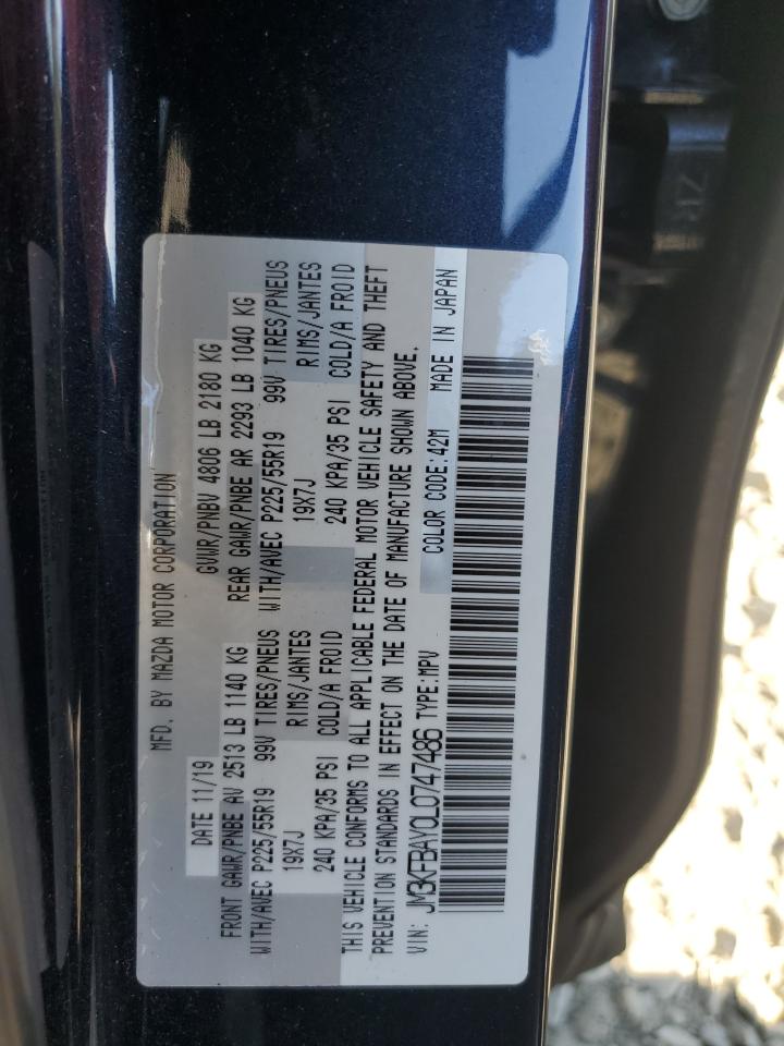 2020 Mazda Cx-5 Grand Touring Reserve VIN: JM3KFBAY0L0747486 Lot: 71162145