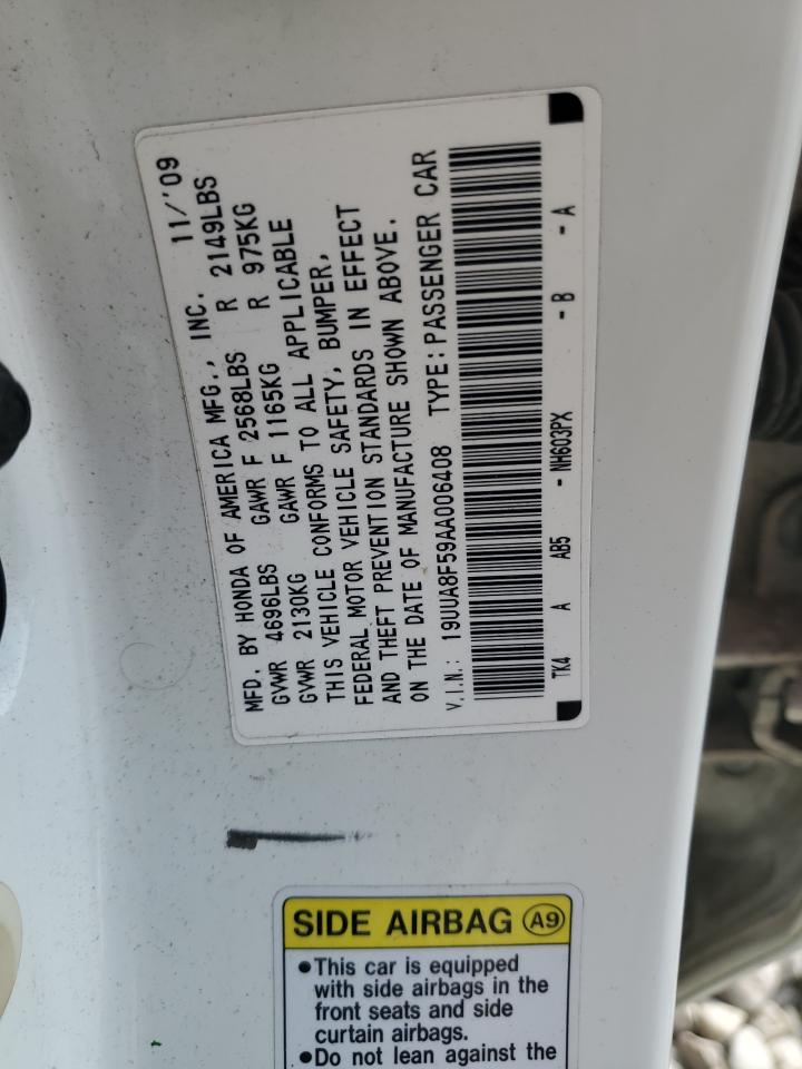 2010 Acura Tl VIN: 19UUA8F59AA006408 Lot: 81731915