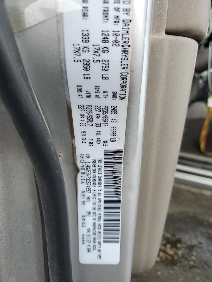 2003 Jeep Grand Cherokee Limited VIN: 1J4GW58N73C574957 Lot: 81255445