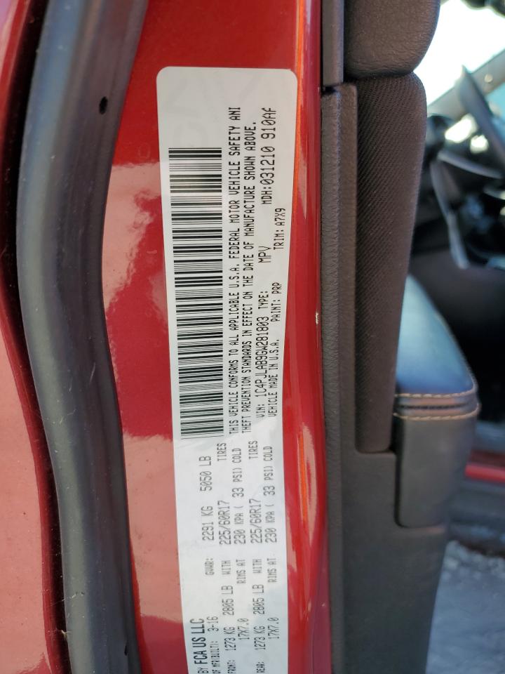 2016 Jeep Cherokee Sport VIN: 1C4PJLAB9GW281803 Lot: 80334305