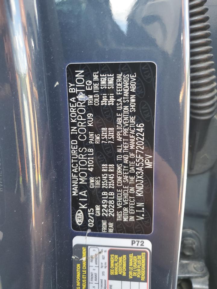 2015 Kia Soul ! VIN: KNDJX3A55F7202246 Lot: 80546895