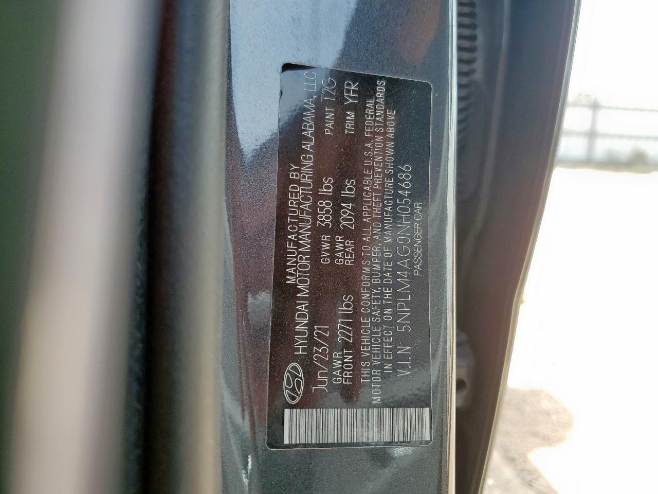 2022 Hyundai Elantra Sel VIN: 5NPLM4AG0NH054686 Lot: 81016655