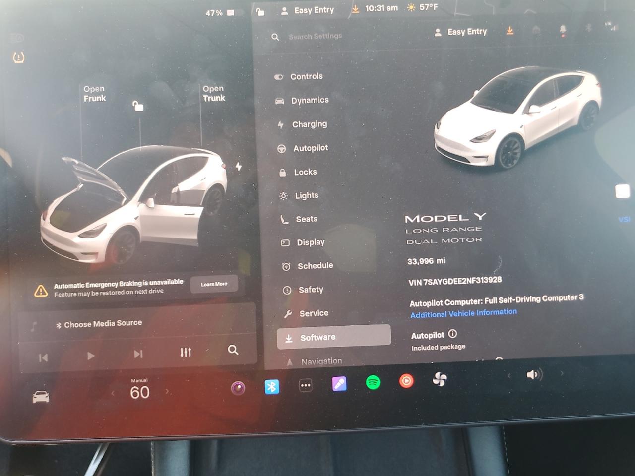 2022 Tesla Model Y VIN: 7SAYGDEE2NF313928 Lot: 70462395