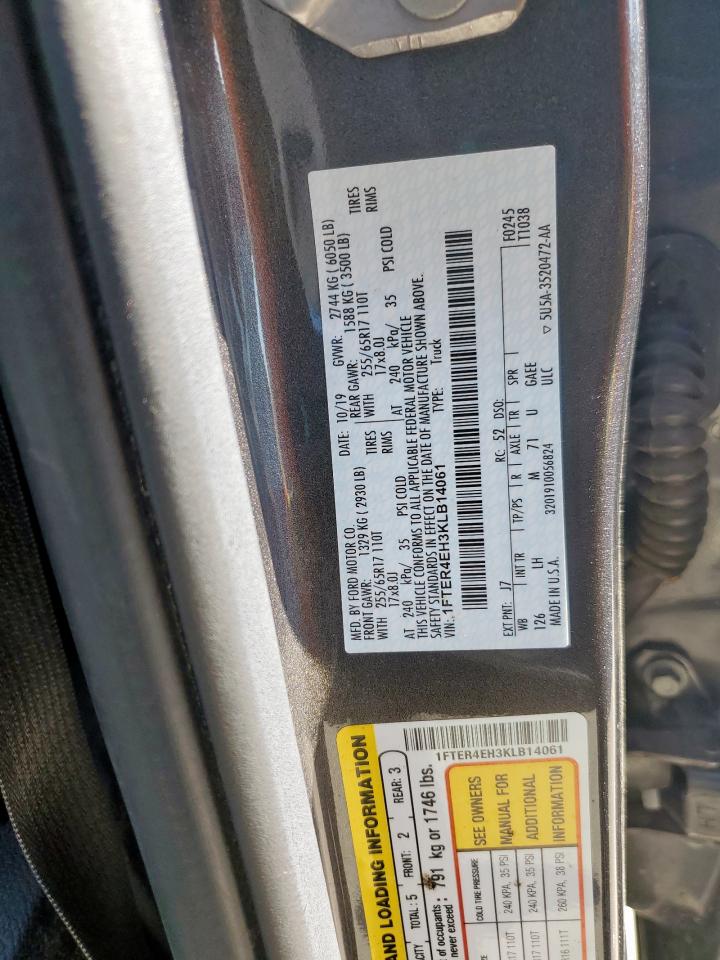 2019 Ford Ranger Xl VIN: 1FTER4EH3KLB14061 Lot: 80906915