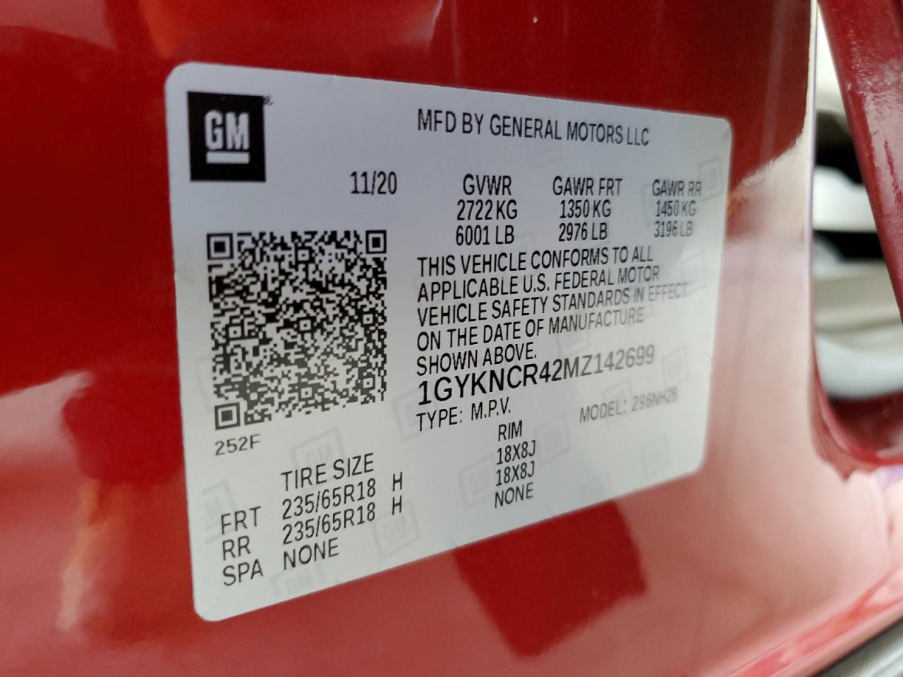 2021 Cadillac Xt5 Premium Luxury VIN: 1GYKNCR42MZ142699 Lot: 81197465