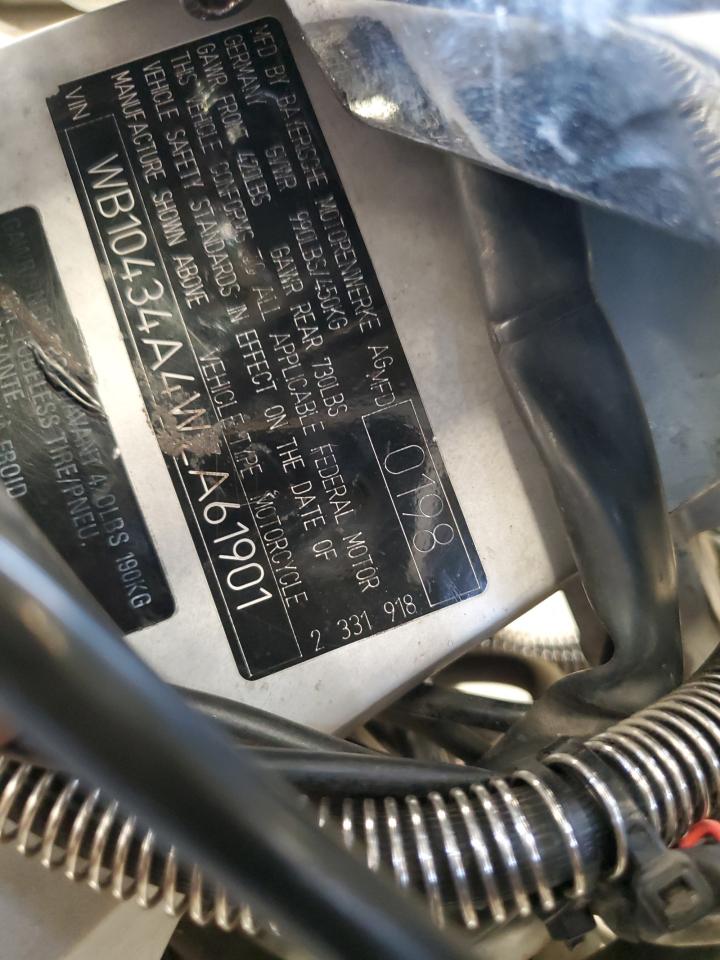 1998 BMW R1200 C VIN: WB10434A4WZA61901 Lot: 71251775