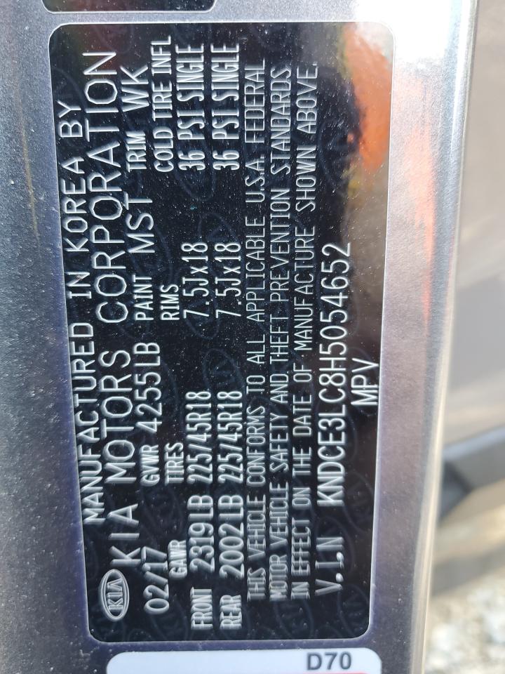 2017 Kia Niro Ex Touring VIN: KNDCE3LC8H5054652 Lot: 80402235