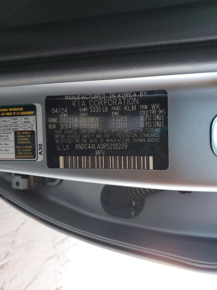 2024 Kia Ev6 Gt Line VIN: KNDC44LA0R5218209 Lot: 80536915