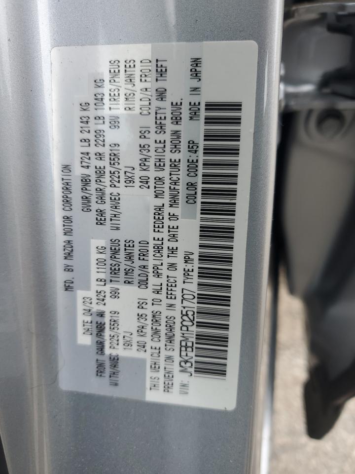 2023 Mazda Cx-5 Premium Plus VIN: JM3KFBEM1P0251707 Lot: 81915235