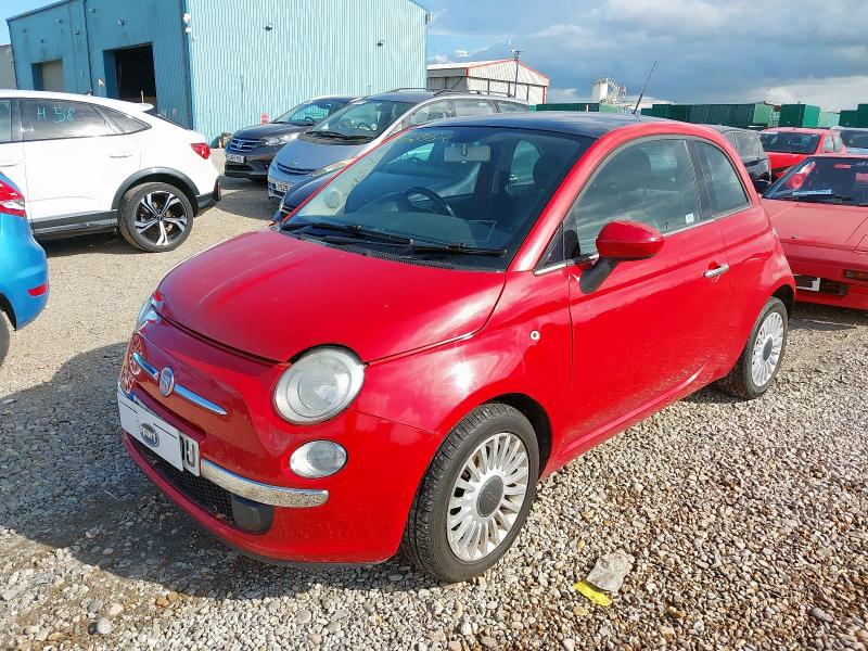 2010 FIAT 500 LOUNGE S-A 1.2 LOUNGE 3DR DUALOGIC [START ST for sale at Copart ROCHFORD