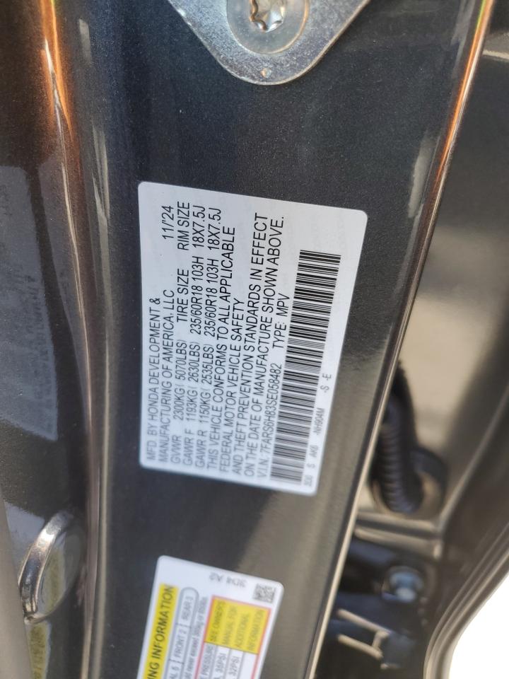 2025 Honda Cr-V Sport-L VIN: 7FARS6H83SE058482 Lot: 80434645