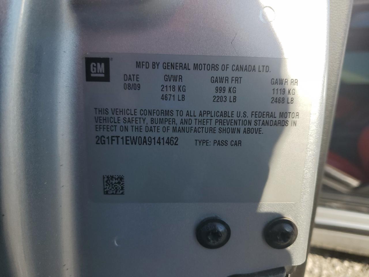 2010 Chevrolet Camaro Ss VIN: 2G1FT1EW0A9141462 Lot: 71282615