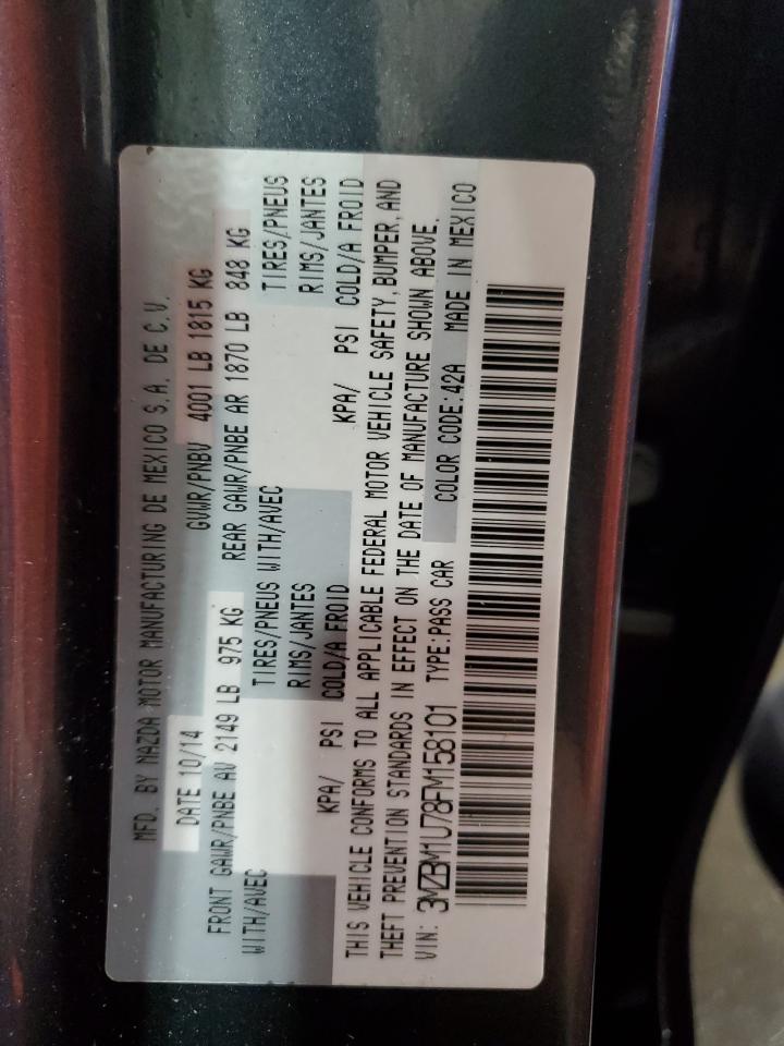 2015 Mazda 3 Sport VIN: 3MZBM1U78FM158101 Lot: 84460345