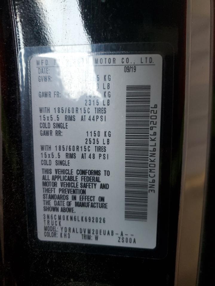 2020 Nissan Nv200 2.5S VIN: 3N6CM0KN6LK692026 Lot: 84417395