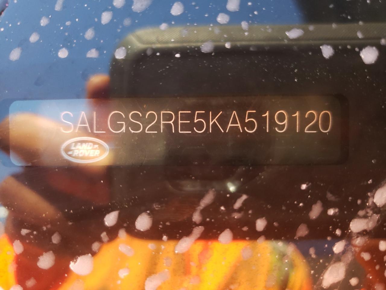 2019 Land Rover Range Rover Supercharged VIN: SALGS2RE5KA519120 Lot: 84232145