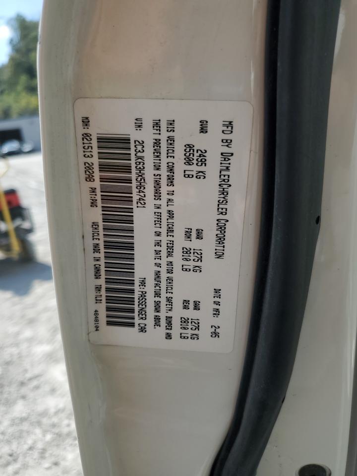 2005 Chrysler 300C VIN: 2C3JK63HX5H647421 Lot: 81134595