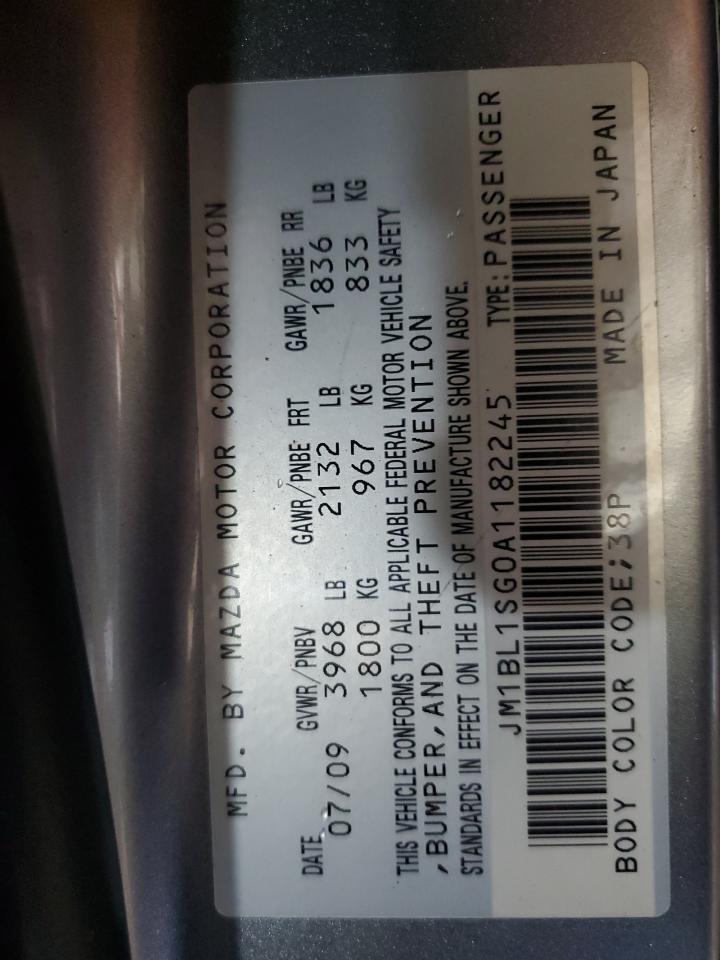 2010 Mazda 3 I VIN: JM1BL1SG0A1182245 Lot: 80517635