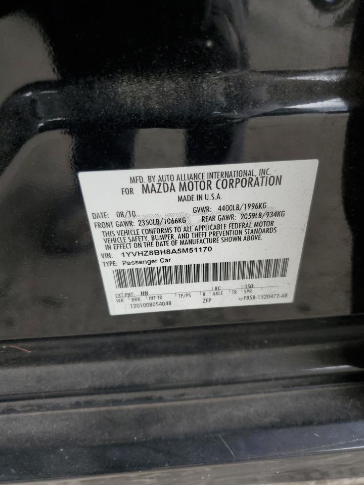 2010 Mazda 6 I VIN: 1YVHZ8BH8A5M51170 Lot: 84216745