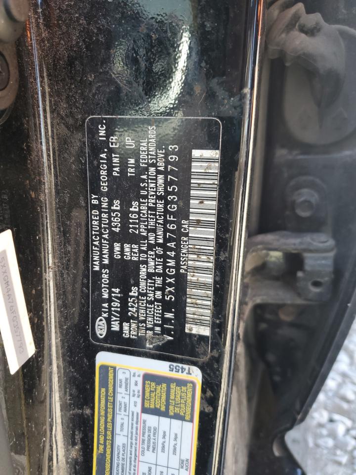 2015 Kia Optima Lx VIN: 5XXGM4A76FG357793 Lot: 80134505