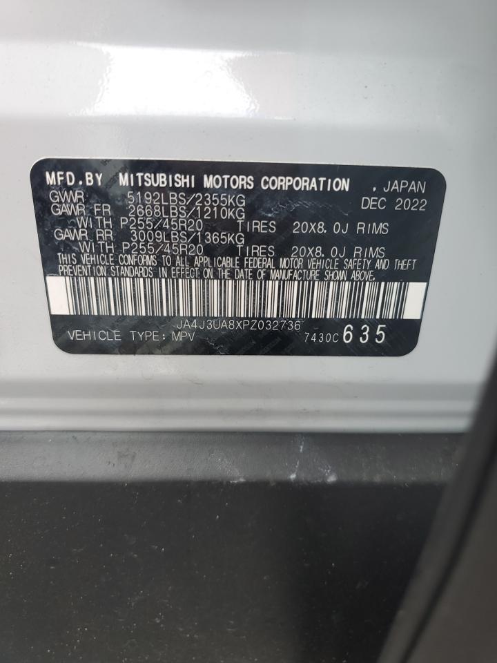 2023 Mitsubishi Outlander Se VIN: JA4J3UA8XPZ032736 Lot: 80621235