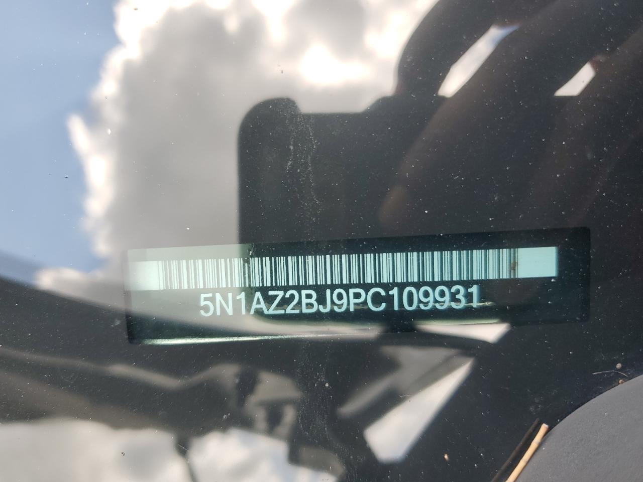 2023 Nissan Murano Sv VIN: 5N1AZ2BJ9PC109931 Lot: 70821925