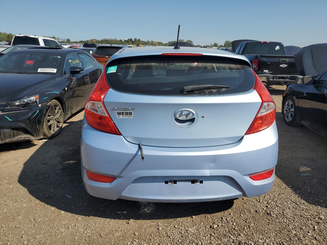 2013 Hyundai Accent Gls VIN: KMHCU5AE5DU080589 Lot: 80698575