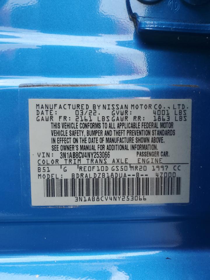 2022 Nissan Sentra Sv VIN: 3N1AB8CV4NY253066 Lot: 80079715