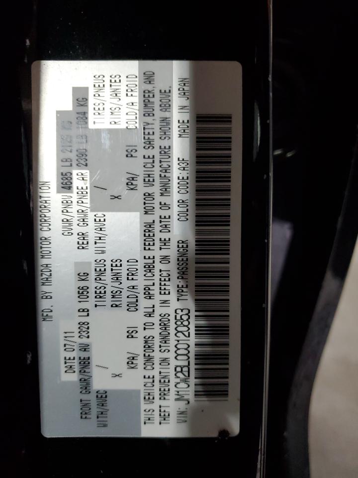 2012 Mazda 5 VIN: JM1CW2BL0C0120853 Lot: 81342115