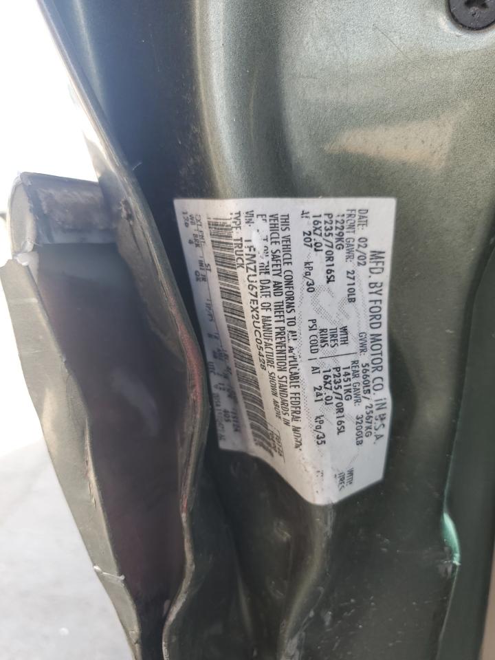 2002 Ford Explorer Sport Trac VIN: 1FMZU67EX2UC05428 Lot: 70204685